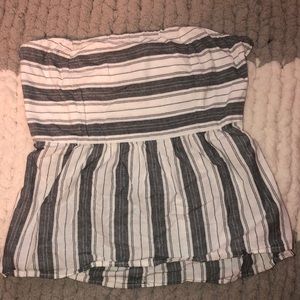 Socialite Strapless striped top